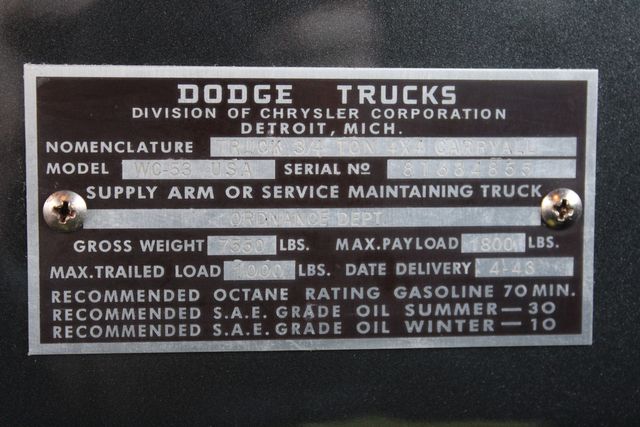 1942 Dodge Powerwagon 4x4 Turbo Diesel  | Phoenix, AZ | Arizona Classic Car Sales