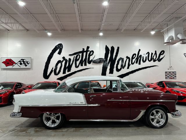 1955 Chevrolet Bel Air Hardtop 350 Turbo 400 RestoMod Rotisserie Documented | Dallas, Texas | Corvette Warehouse 