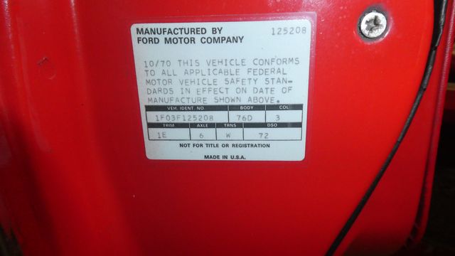 1971 FORD MUSTANG FLORIDA CAR