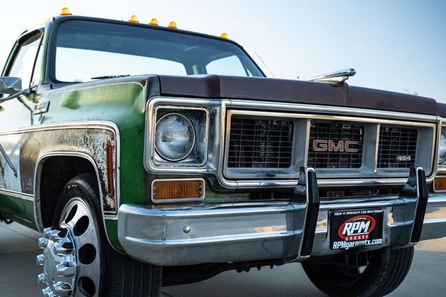 1974 GMC 3500 Custom Patina Style Dually 454ci V8 Engine with AC | Dallas, TX | RPM Garage 1974 GMC 3500 Custom Patina Style Dually 454ci V8 Engine with AC | Dallas, TX | RPM Garage
