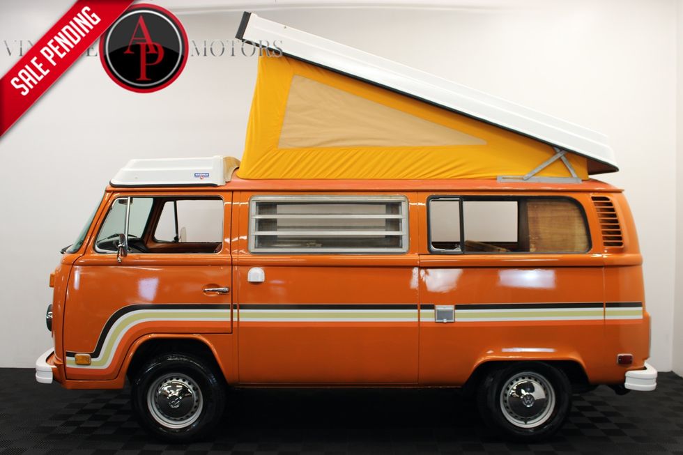 Bay Window Vw Camper Orange 1975 Volkswagen Westfalia For Sale On