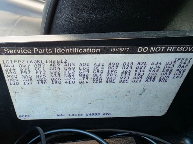 1989 Chevrolet Camaro Z28 IROC-Z 1989 Chevrolet Camaro Z28 IROC-Z