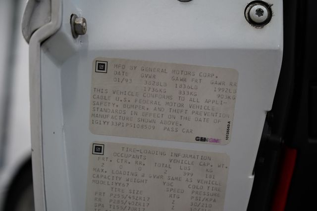 1993 Chevrolet Corvette Convertible 2D | North East, PA | NFI Empire 1993 Chevrolet Corvette Convertible 2D | North East, PA | NFI Empire