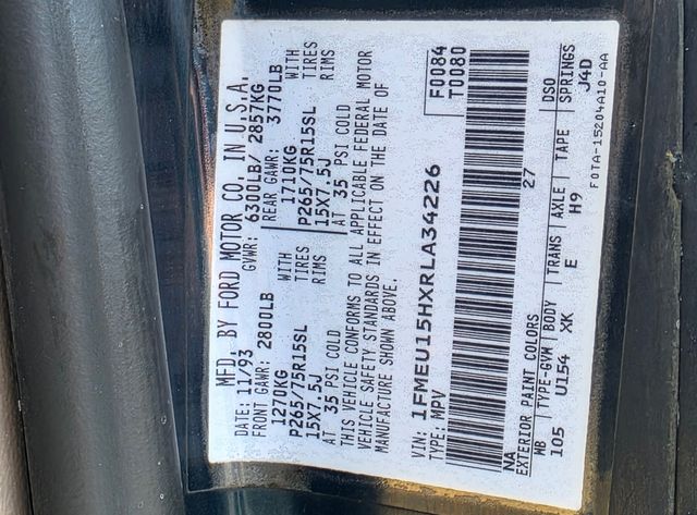 1994 Ford Bronco XLT 1994 Ford Bronco XLT