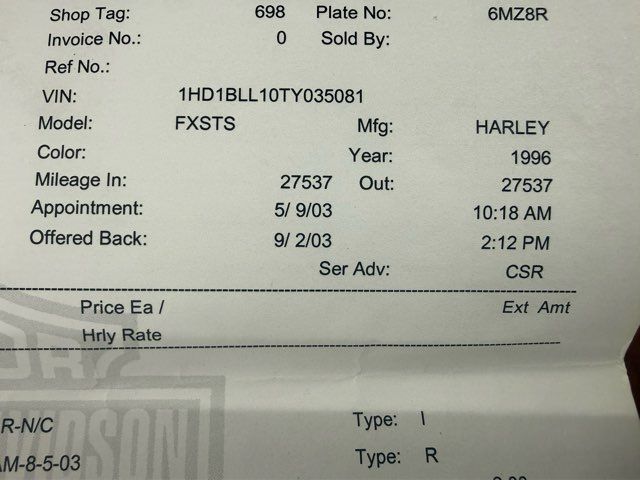 1996 Harley-Davidson Softail Springer