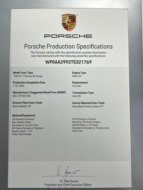 1996 Porsche 911 Carrera 4S | Longwood, FL | Millenia Motors 1996 Porsche 911 Carrera 4S | Longwood, FL | Millenia Motors