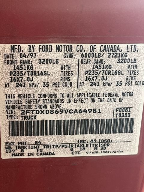 1997 Ford F-150  | Annapolis, MD | Annapolis Public Auto Auction