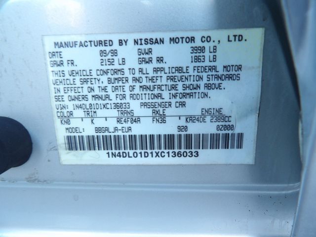 1999 Nissan Altima GLE | Dalton, GA | Paniagua Auto Mall 1999 Nissan Altima GLE | Dalton, GA | Paniagua Auto Mall