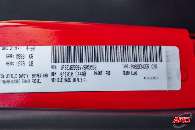 2000 Plymouth Prowler 2000 Plymouth Prowler