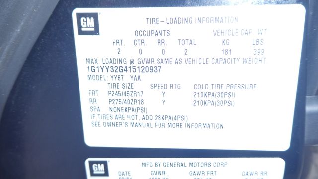 2001 Chevrolet Corvette 6 SPEED MANUAL Base