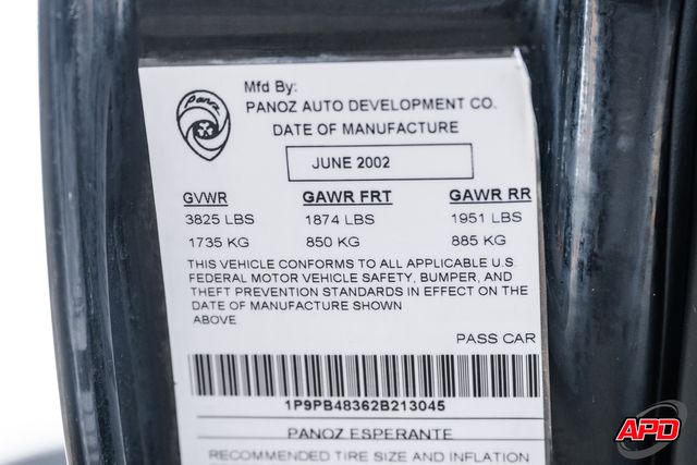 2002 Panoz Esperante 