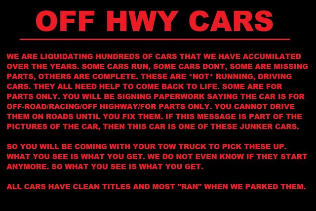 2003 Chevrolet Monte Carlo FOR PARTS OR OFF ROAD ONLY | Santa Clarita, CA | Starfire Auto Inc 2003 Chevrolet Monte Carlo FOR PARTS OR OFF ROAD ONLY | Santa Clarita, CA | Starfire Auto Inc