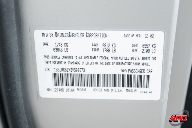 2003 Dodge Viper SRT-10 1-Owner