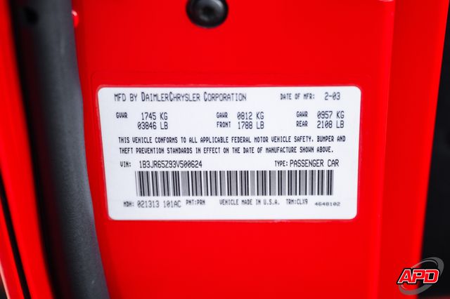 2003 Dodge Viper SRT-10