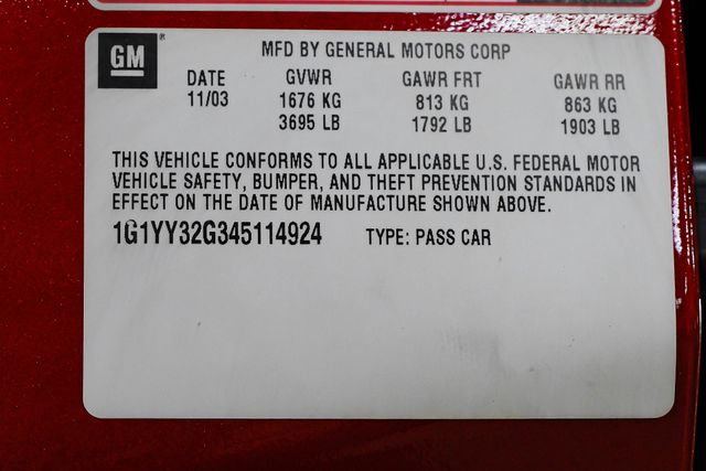 2004 Chevrolet Corvette Convertible MAGNETIC RIDE Preferred Pkg 3 OWNER TX | Dallas, TX | East Dallas Diesel 2004 Chevrolet Corvette Convertible MAGNETIC RIDE Preferred Pkg 3 OWNER TX | Dallas, TX | East Dallas Diesel