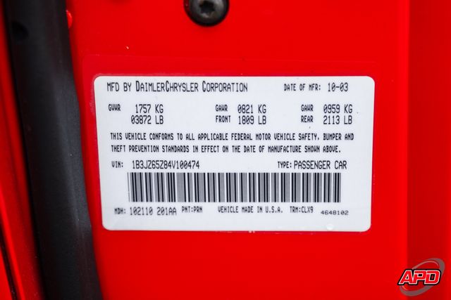 2004 Dodge Viper SRT-10 2004 Dodge Viper SRT-10