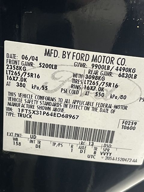 2004 Ford F-350 Super Duty SRW SUPER DUTY | Annapolis, MD | Annapolis Public Auto Auction 2004 Ford F-350 Super Duty SRW SUPER DUTY | Annapolis, MD | Annapolis Public Auto Auction