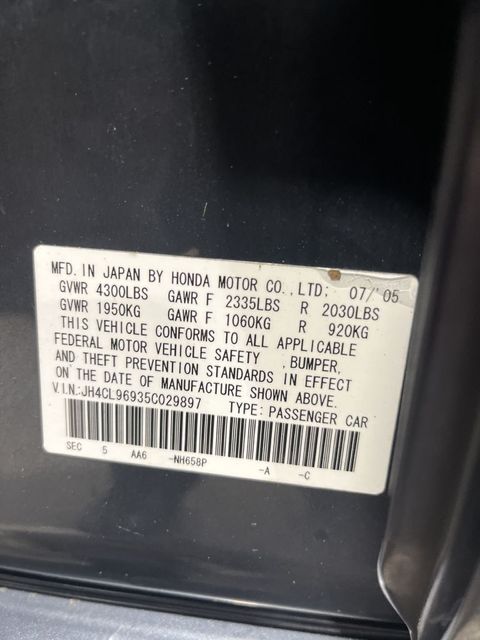 2005 Acura TSX w/Navi | Annapolis, MD | Annapolis Public Auto Auction