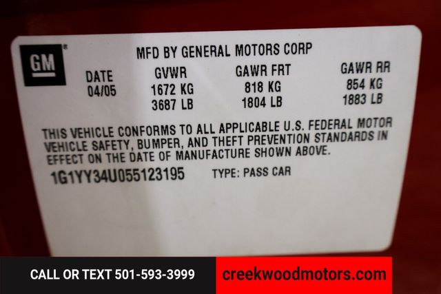 2005 Chevrolet Corvette Convertible 6.0L V8 Auto Low Miles Red Financing 2005 Chevrolet Corvette Convertible 6.0L V8 Auto Low Miles Red Financing