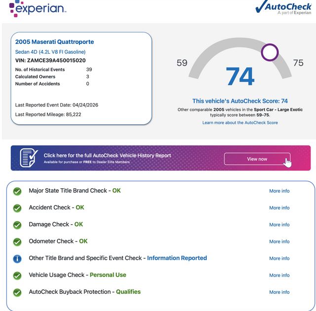 2005 Maserati Quattroporte Base | Valley Park, Missouri | VELOCITY PERFORMANCE GARAGE