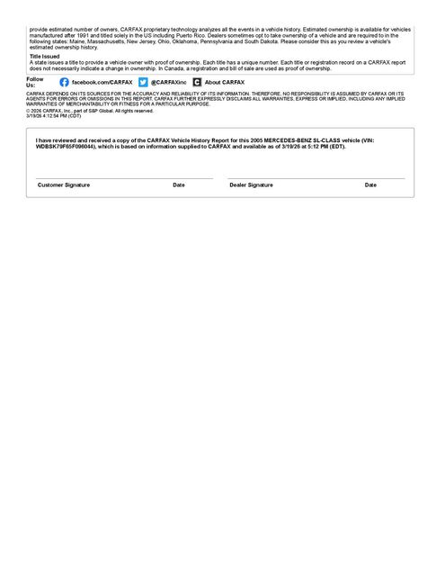 2005 Mercedes-Benz SL 65 AMG Designo Edition