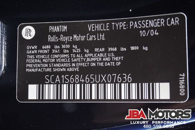 2005 Rolls-Royce Phantom Rear Curtains Picnic Tables Sunroof 22 Wheels | MESA, AZ | JBA MOTORS 2005 Rolls-Royce Phantom Rear Curtains Picnic Tables Sunroof 22 Wheels | MESA, AZ | JBA MOTORS