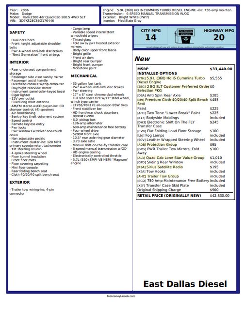 2006 Dodge Ram 2500 Laramie | Dallas, TX | East Dallas Diesel 2006 Dodge Ram 2500 Laramie | Dallas, TX | East Dallas Diesel