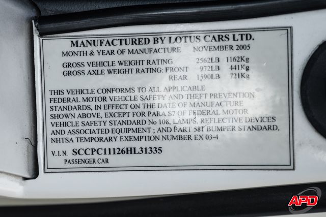 2006 Lotus Elise Base