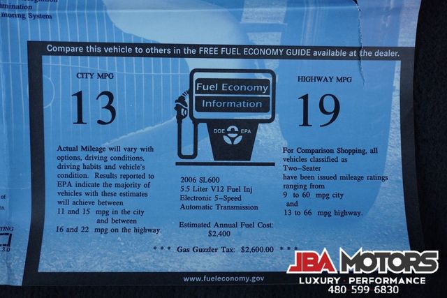 2006 Mercedes-Benz SL-Class SL600 SL 600 V12 Convertible with ONLY 80k MILES | MESA, AZ | JBA MOTORS 2006 Mercedes-Benz SL-Class SL600 SL 600 V12 Convertible with ONLY 80k MILES | MESA, AZ | JBA MOTORS