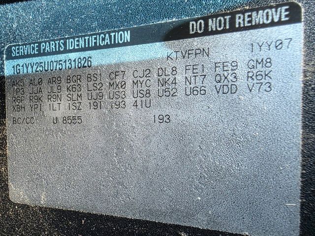 2007 Chevrolet Corvette 1LT