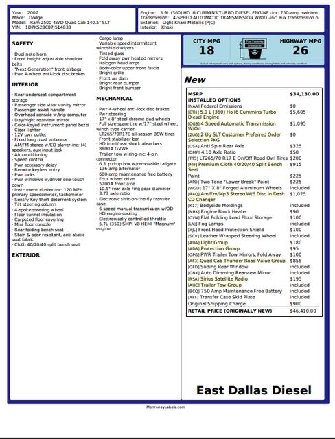 2007 Dodge Ram 2500 SLT 5.9L Cummins 4WD 6" Lift 35" M/T 22" MotoMetal | Dallas, TX | East Dallas Diesel 2007 Dodge Ram 2500 SLT 5.9L Cummins 4WD 6" Lift 35" M/T 22" MotoMetal | Dallas, TX | East Dallas Diesel