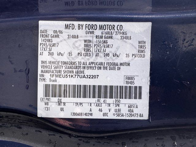 2007 Ford Explorer Sport Trac XLT