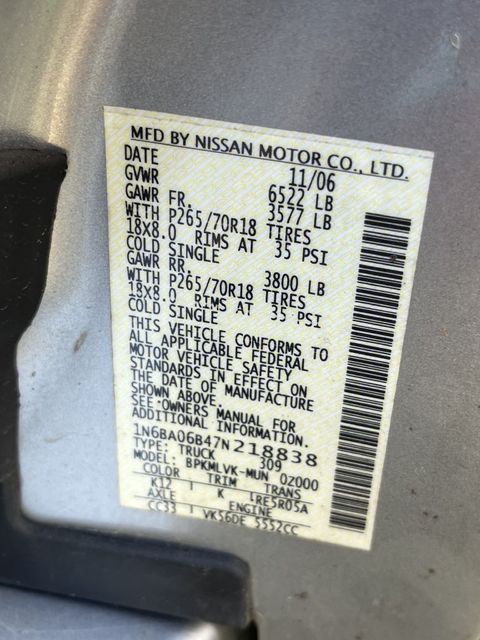 2007 Nissan Titan XE | Annapolis, MD | Annapolis Public Auto Auction