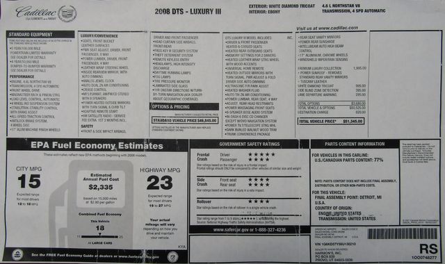 2008 Cadillac DTS Luxury III | American Fork, Utah | Auto's Inc.