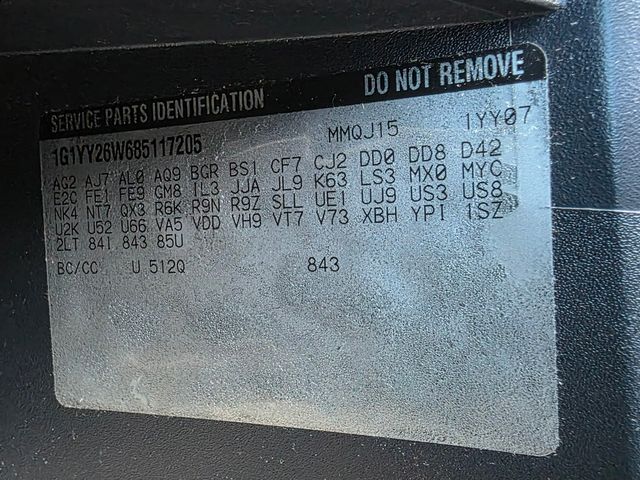 2008 Chevrolet Corvette 2LT