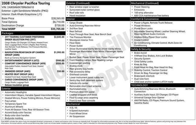 2008 Chrysler Pacifica Touring