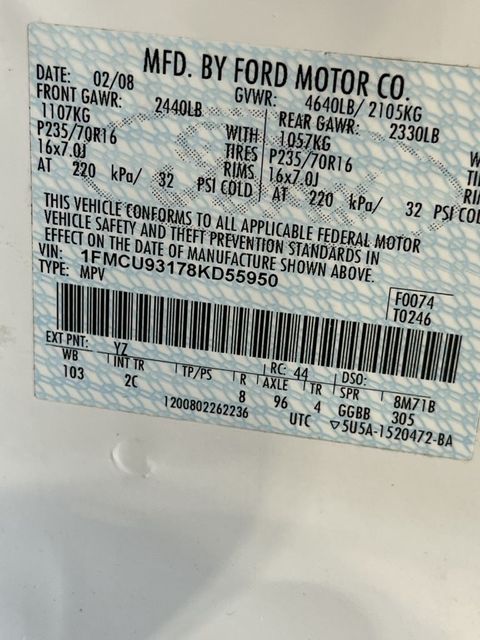 2008 Ford Escape XLT | Annapolis, MD | Annapolis Public Auto Auction 2008 Ford Escape XLT | Annapolis, MD | Annapolis Public Auto Auction