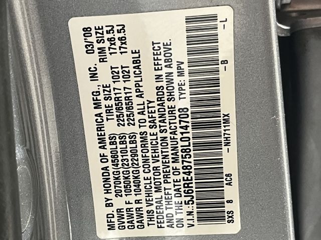 2008 Honda CR-V EXL | Annapolis, MD | Annapolis Public Auto Auction 2008 Honda CR-V EXL | Annapolis, MD | Annapolis Public Auto Auction