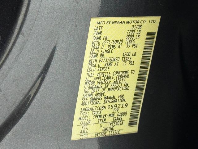 2008 Nissan Titan LE FFV 4x4 Crew Cab Short Bed 4dr (2008.5) | Houston, TX | Houston Auto Credit 2008 Nissan Titan LE FFV 4x4 Crew Cab Short Bed 4dr (2008.5) | Houston, TX | Houston Auto Credit