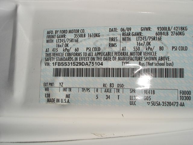 2009 Ford E-Series E-350 SD XLT | Charlotte, North Carolina | ADVENTURE VANS