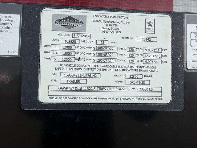 2009 Kenworth T800 Side Dump SmithCo