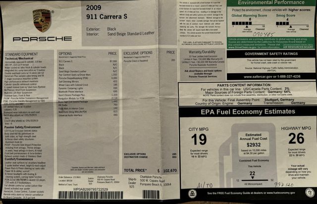 2009 Porsche 911 Carrera S 2009 Porsche 911 Carrera S