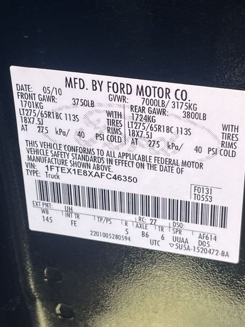 2010 Ford F-150 SUPER CAB | Annapolis, MD | Annapolis Public Auto Auction