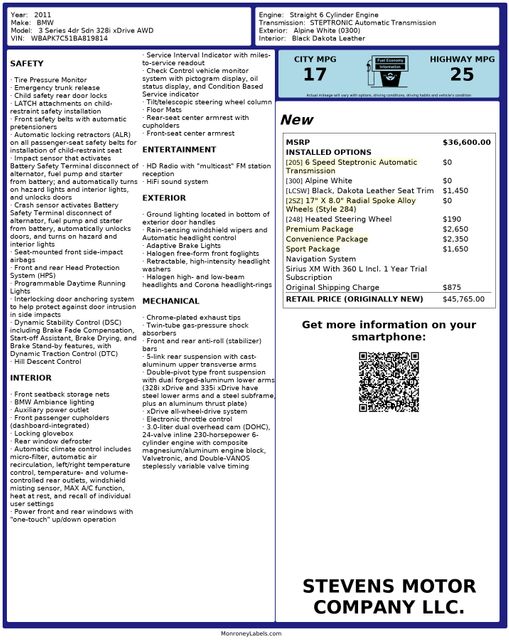 2011 BMW 3 Series 328i xDrive PremiumPkg SportPkg ConveniencePkg Nav | Dallas, TX | Stevens Motor Company LLC 2011 BMW 3 Series 328i xDrive PremiumPkg SportPkg ConveniencePkg Nav | Dallas, TX | Stevens Motor Company LLC