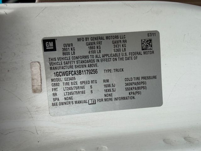 2011 Chevrolet Express 2500