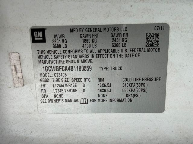 2011 Chevrolet Express 2500