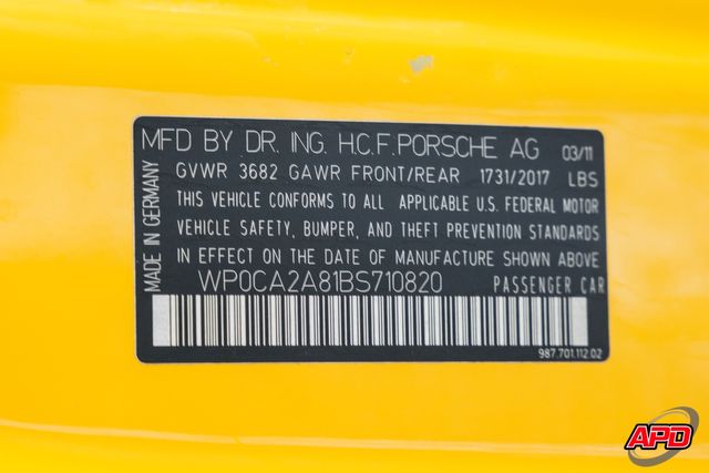 2011 Porsche Boxster 