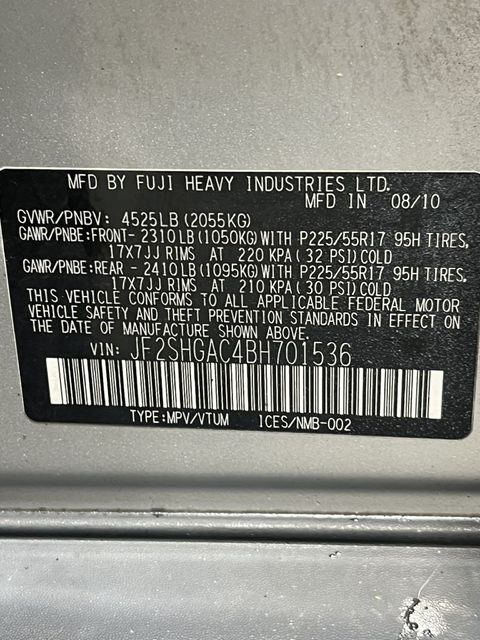 2011 Subaru Forester 2.5XT Premium | Annapolis, MD | Annapolis Public Auto Auction