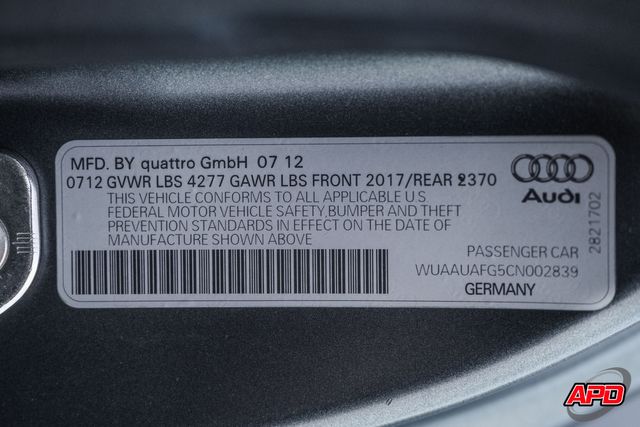 2012 Audi R8 4.2 quattro 1 of 20 2012 Audi R8 4.2 quattro 1 of 20