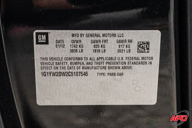 2012 Chevrolet Corvette Z16 Grand Sport